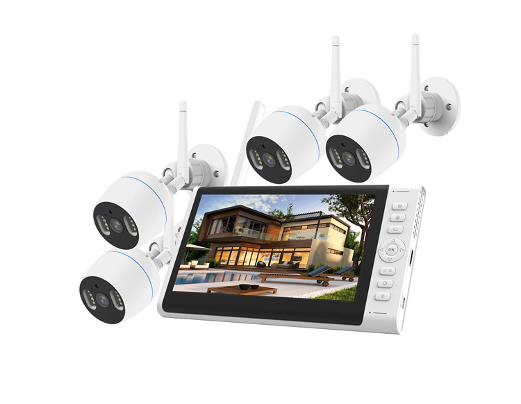 2MP Wifi NVR Kit Monitor Waterproof Surveillance Wireless Bullet IP Camera Outdoor Home Security CCTV Camera System with Screen