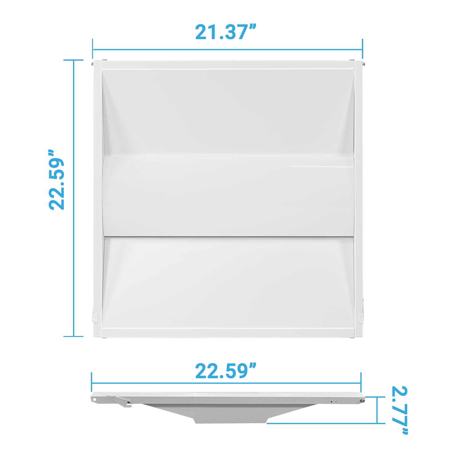 Dimmable and CCT tunable led troffer retrofit kit light 2x2ft 2x4ft 24w 30w 40w smart control LED Troffer Light dlc listed