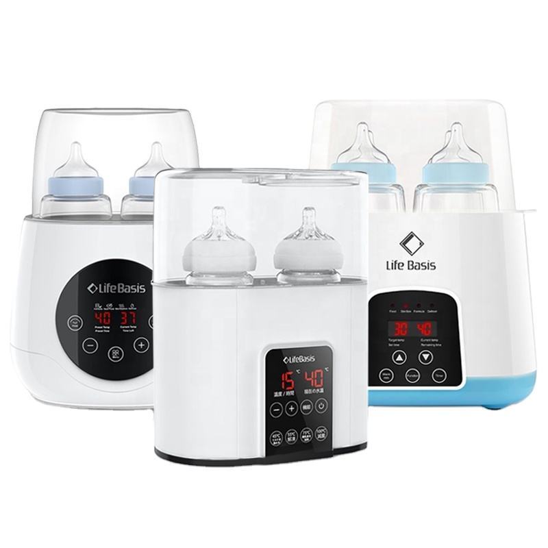 Baby Bottle Warmer Bottle Sterilizer Smart Portable Bottle Warmer and Baby Food Heater with LCD Real-time Display Fast Warming