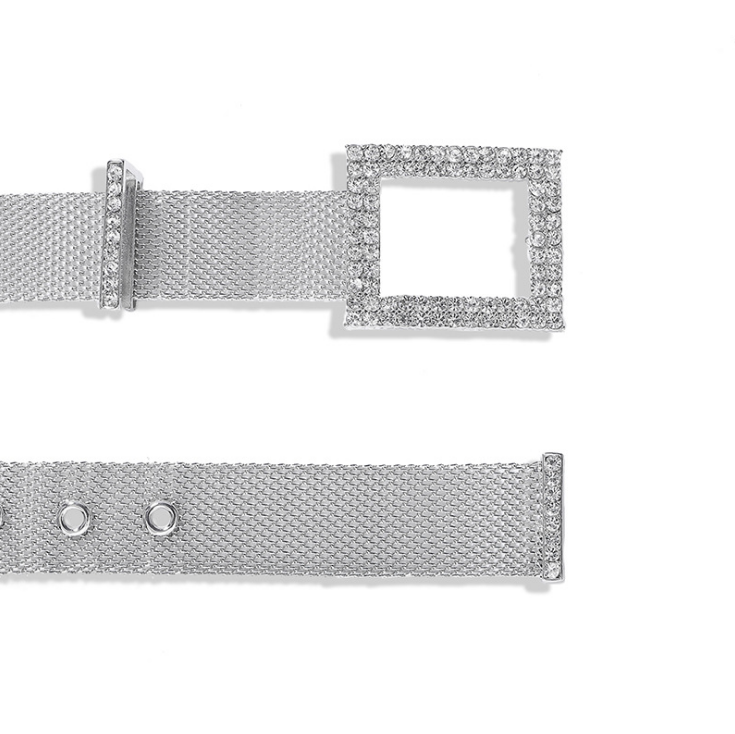 Женская мода Bejewelled металлический пояс талии украшения