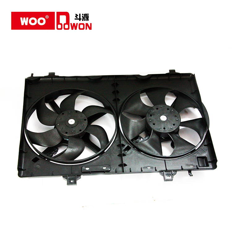 DYNS-2-011 21481-JY20A для KOLEO-S 08-Воздушный конденсаторный вентилятор. Вентилятор радиатора в сборе. Вентилятор охлаждения. Автозапчасти
