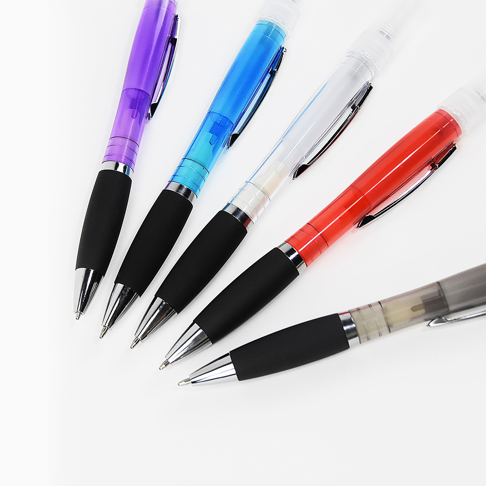Multi function Plastic Pen with Mini Refillable Perfume Bottle Stationery Spray Ballpoint Pen