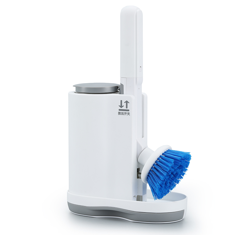 Eco Friendly Design Pot Dish Cleaning Brush And Soap Dispenser Set With Handle For Kitchen Cleaning Pot Dish Washing