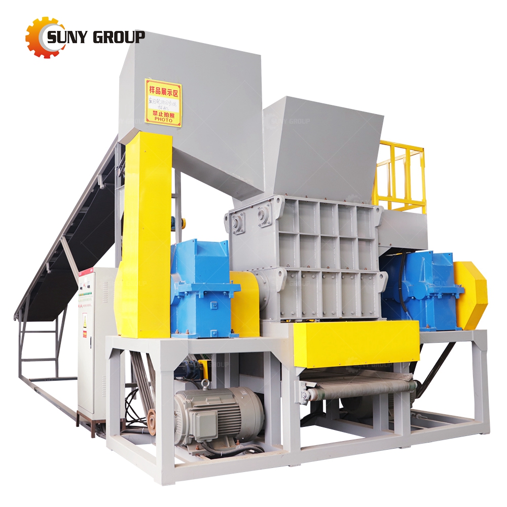 mini double shaft plastic shredder metal crusher machine plastic shredder price