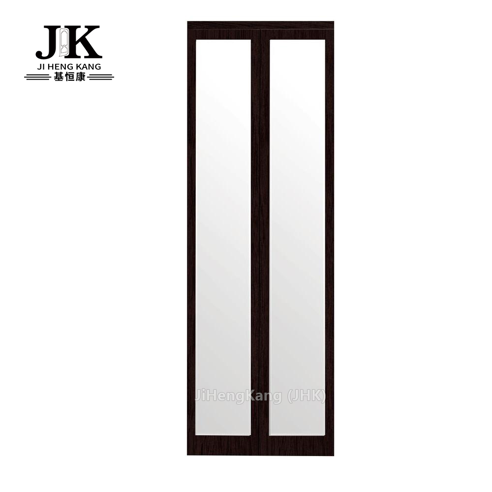 JHK-Interior Glass High Quality Pine Bifold Closet Cheap Price Doors