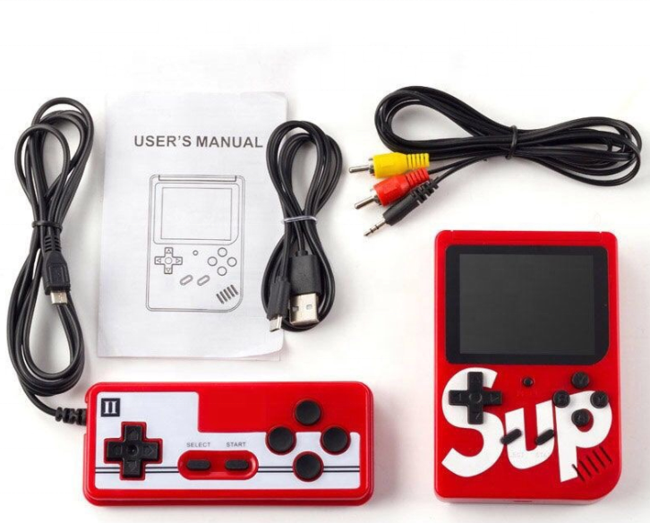 Sup Игровая приставка 400 в 1, видеоигровые консоли, портативный мини-игровой плеер с двойным проигрывателем