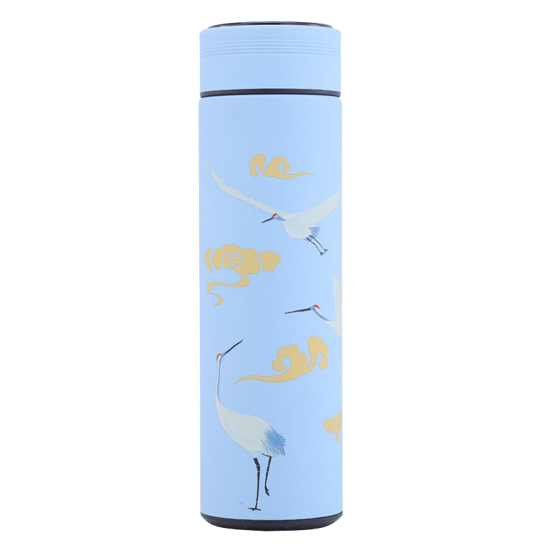 Amazon hot smart digital touch screen display temperature 304 stainless steel 500ml tea thermos bottle
