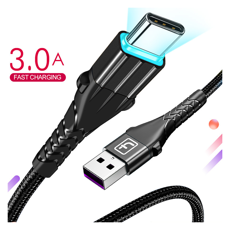 USB C Cable 3A type c cable fast charging quick Charger hub for Huawei xiaomi suamsung s8 s9 s10
