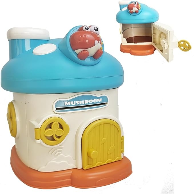 Kid's Cute House Piggy Bank Children's Money Saving Cash Savings Bank Educational Toy for Children