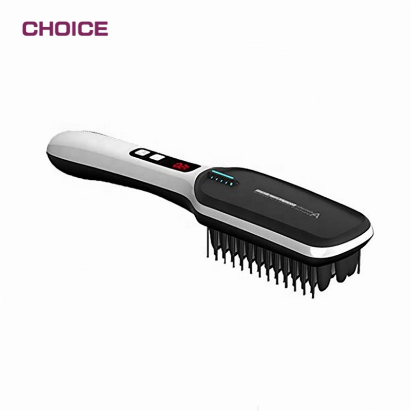 Hot Sale LCD Display Ionic Magic Fast Heated Electric Beard Hair Straightener Brush Comb