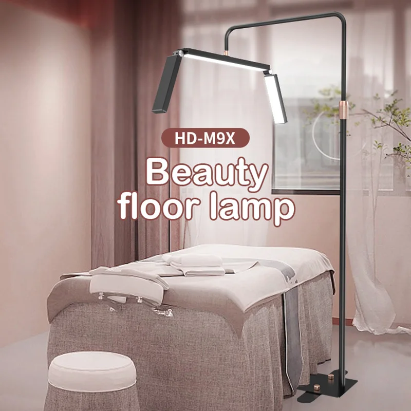 Foldable Eyelashes Extensions Lamp Beauty Nail Makeup Tattoo Artists Salon Half Moon LED Light
