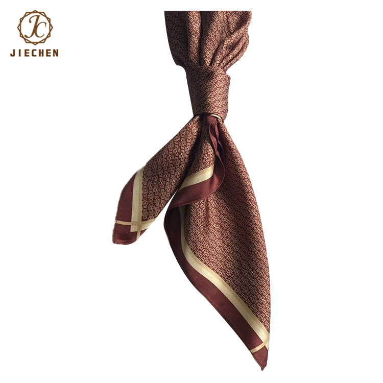 Suzhou Silk No MOQ Private custom дышащий легкий маленький квадратный головной платок для женщин женский шейный саржевый шелковый шарф 50x5