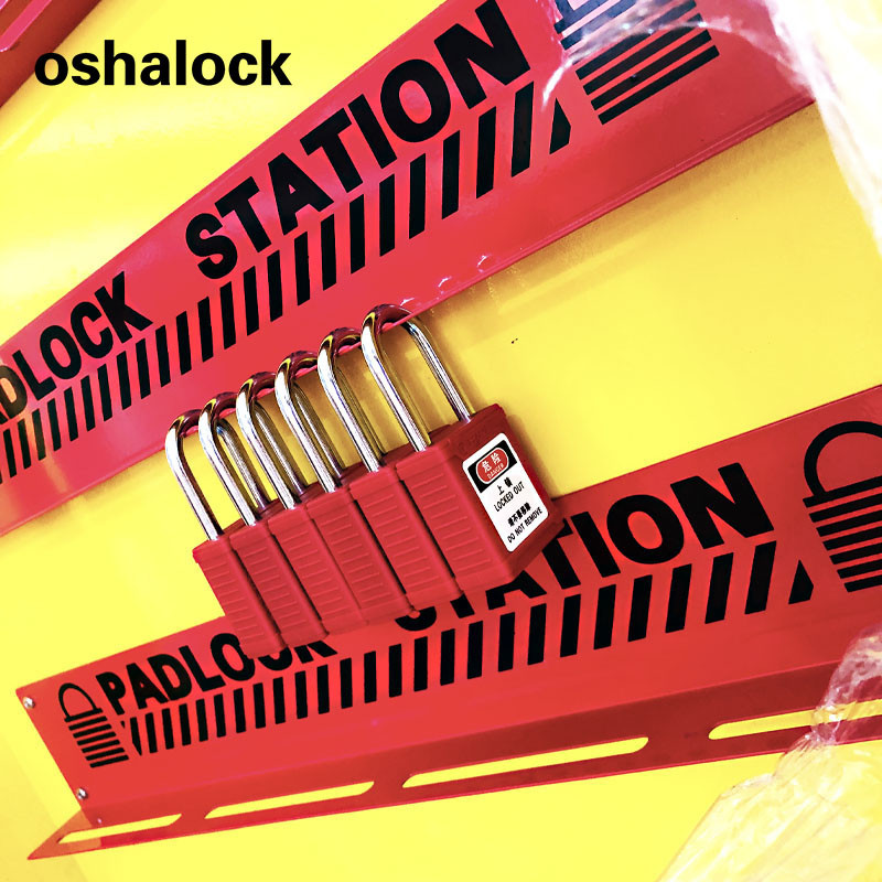 Chinese Manufacturer 200 Open Steel Safety Padlocks Station Tagout Equipment Cabinets integrated Shadow Boards