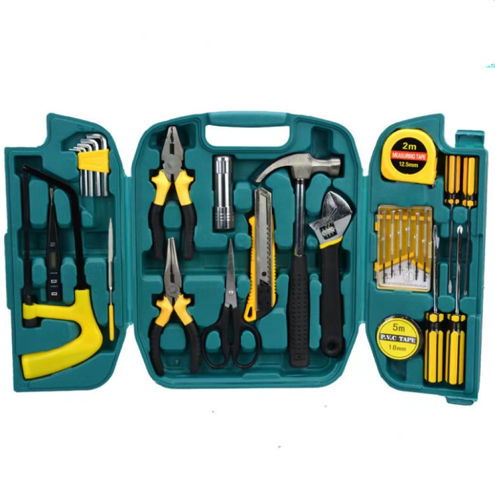 Hardware Tools Hot home maintenance gift 27 sets of hardware toolbox Tool Kit For Home Use