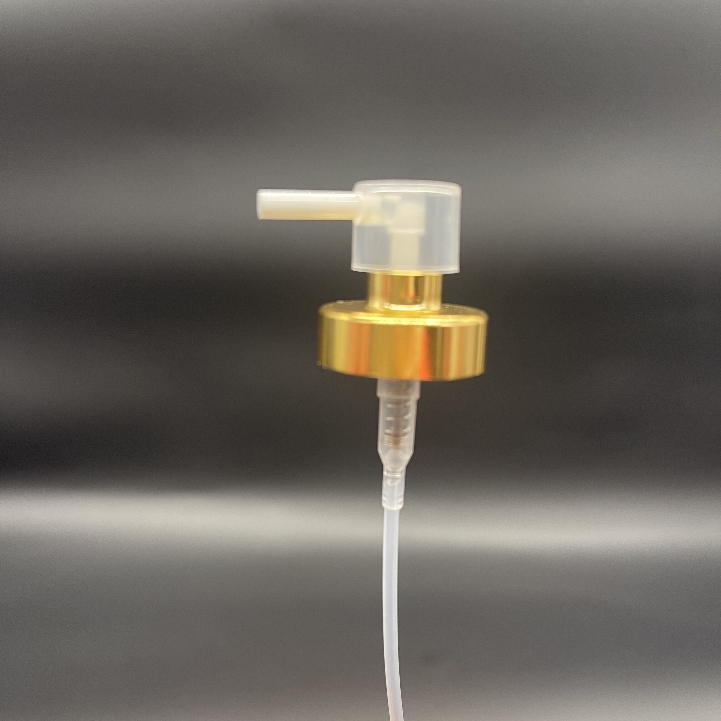 20mm gold color long mouth nozzle aluminum material crimp pump sprayer