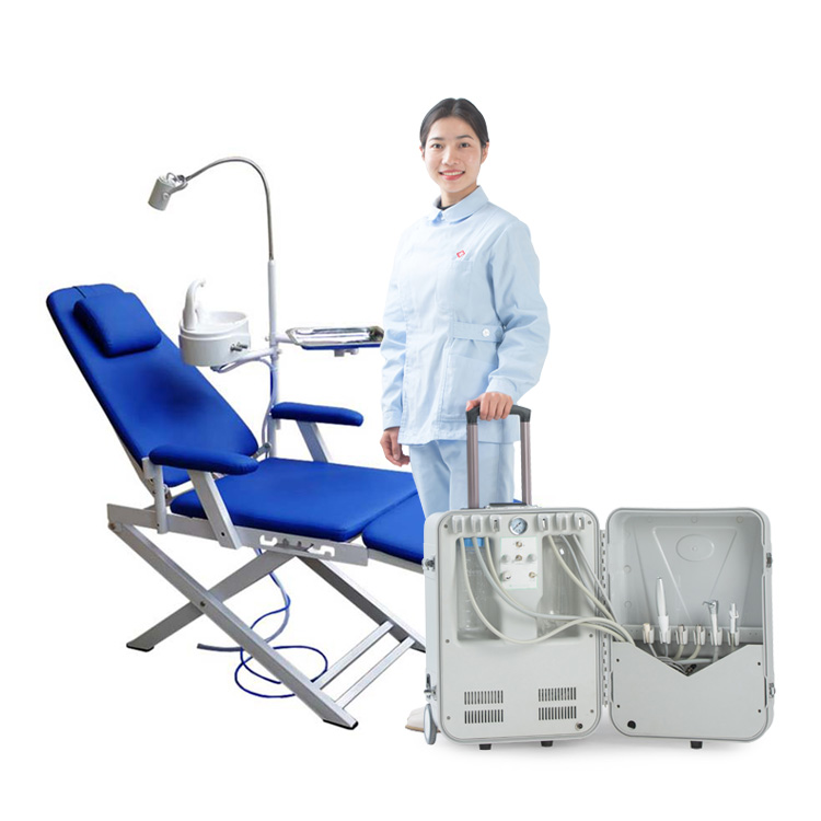 Dental Mobile Patients Chair Unit Folding Portable Dental Chair