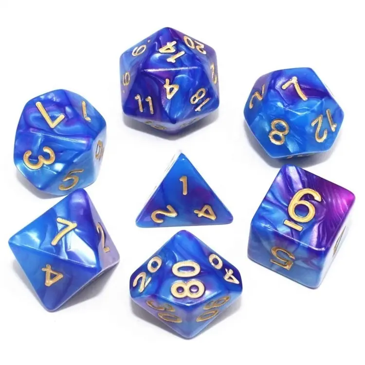 Dungeons and Dragons DND RPG MTG Other Table Game Accessories Custom Polyhedral Dice Set