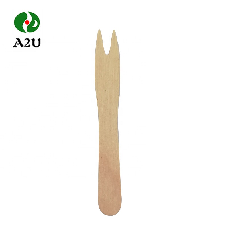 Factory Good Quality Compostable e Disposable Fries Wooden Chip Fork