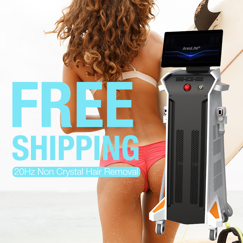 AresLite FAC 1800W laser hair removal machine 2 Handle epilator 4 Wavelengths 808nm Diode Laser Hair Removal machine