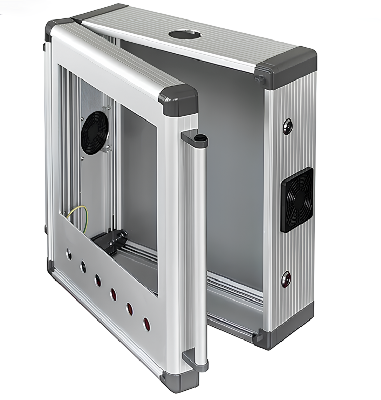 Enclosure Touch Screen Cover Support Arm System Aluminum Shell Electronic CNC Machining Control Panel Box