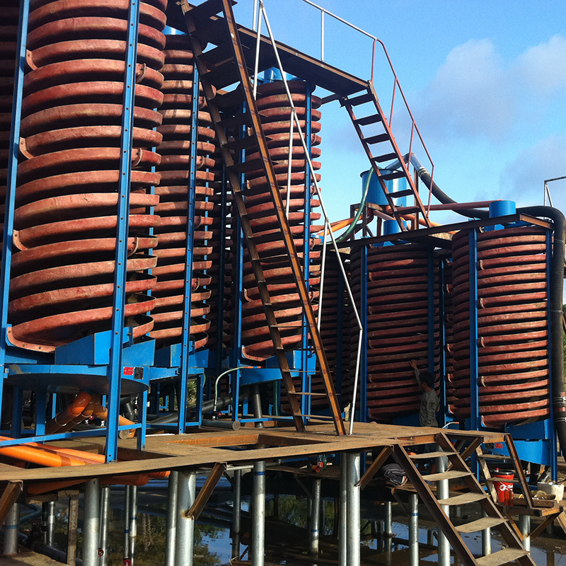 Spiral Chute Separator for Sand, Iron, Zircon, Chrome Ore Separating