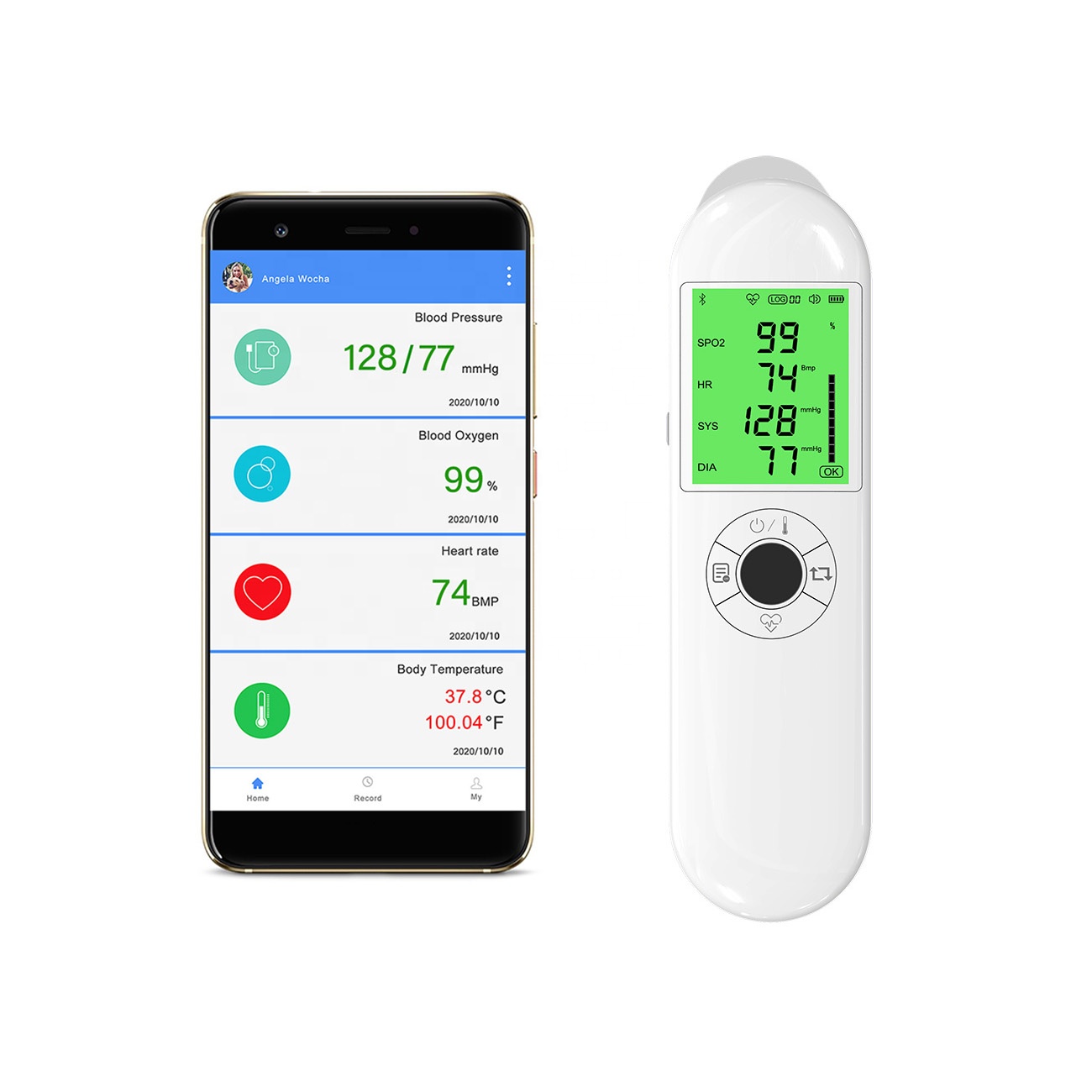 API SDK Telemedicine Android Беспроводной смарт-Монитор артериального давления для фитнес-трекера