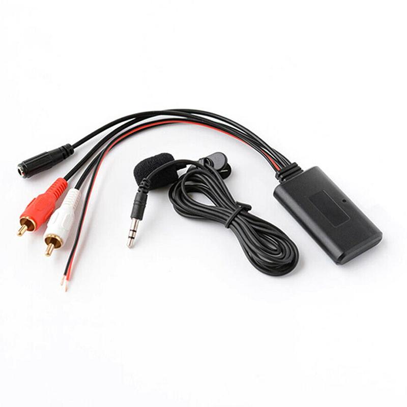 Автомобильный аудиоадаптер с Bluetooth 2RCA AUX, модуль приемника с микрофоном