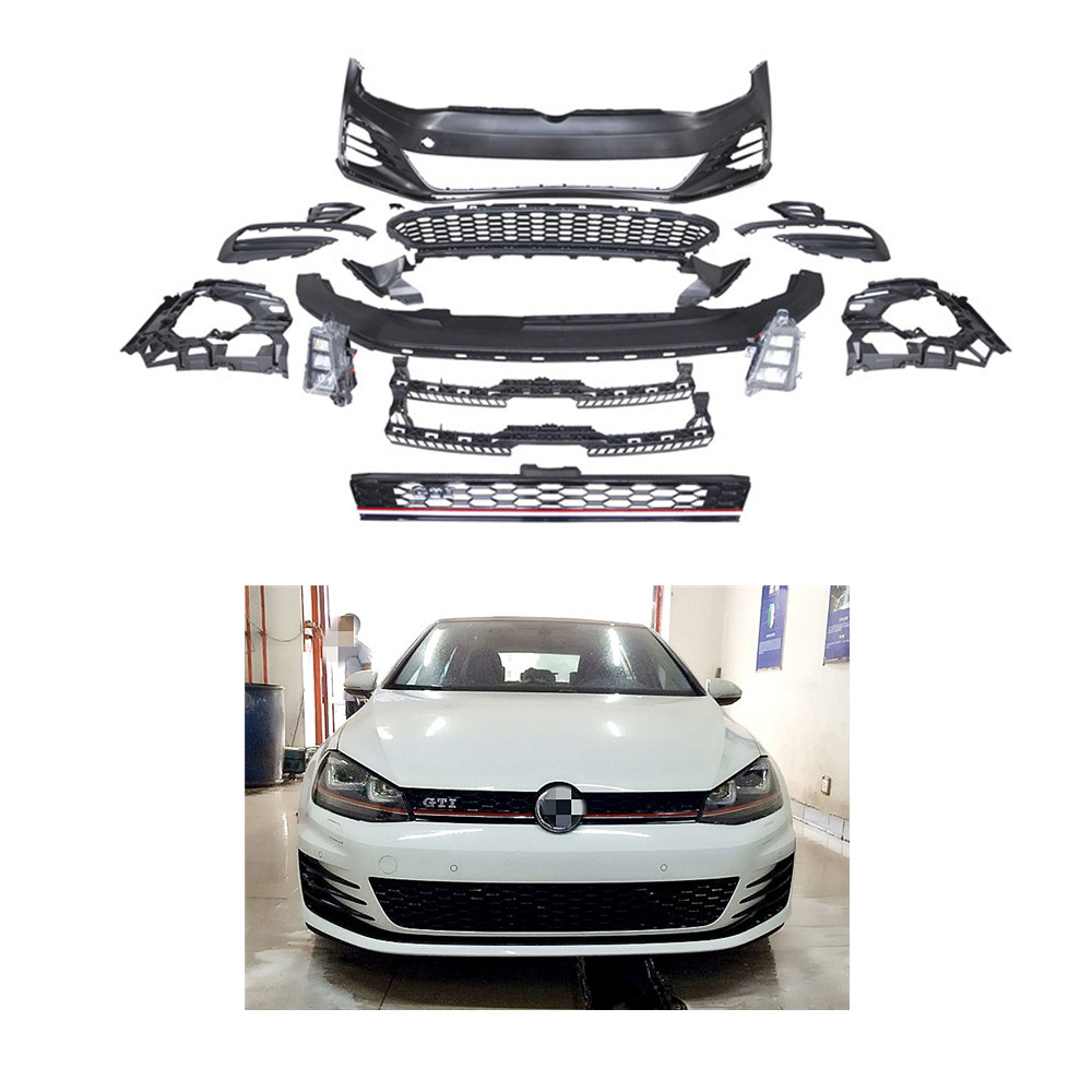 Автомобильные детали GOLF 7, комплект кузова, передний бампер для Volkswagen VW GOLF 7 MK7, обновленный корпус GOLF GTI MK7.5