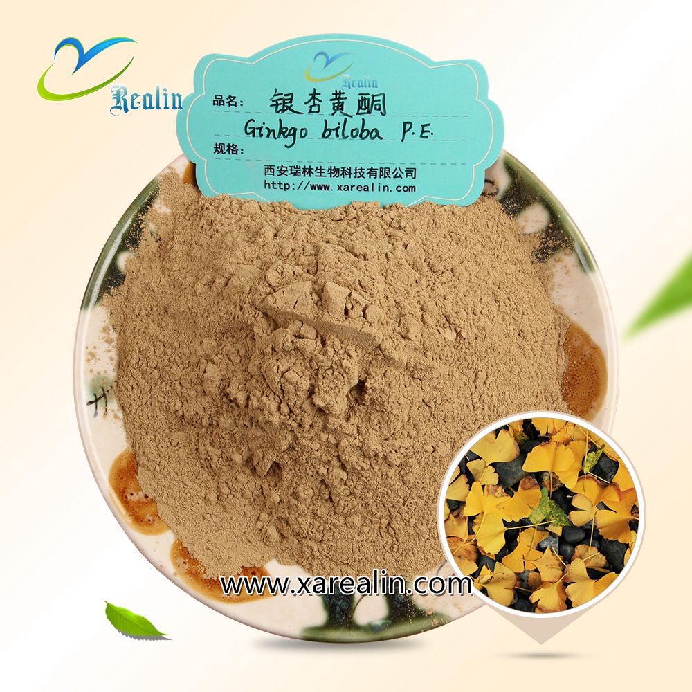 High Blood Lipid Treatment Anti-hypoxia Supplement Ginkgo Biloba Leaf Extract Powder