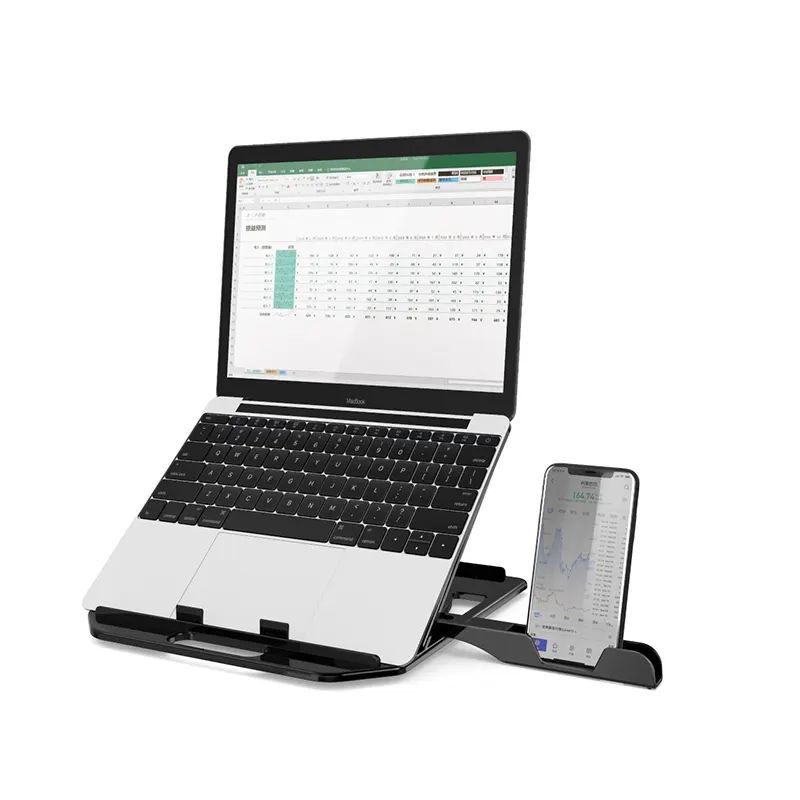 Laptop Stand for Desk,Adjustable Ergonomic Portable Laptop Holder, Foldable Computer Stand