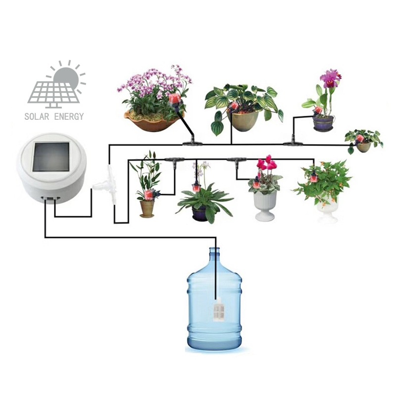 PATON dropshipping System Potted Plant Drip Irrigation for Potted Plants Flower Vegetables Solar Automatic Watering Device