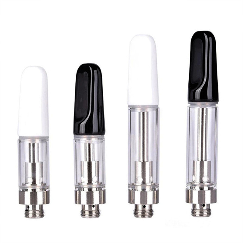 TH205 Ceramic CBD Cartridges 0.5ml 0.8ml 1.0ml Capacity Ceramic Coil Glass Tank Vaporizer 510 Thread Thick Oil Vape Cbd Carts