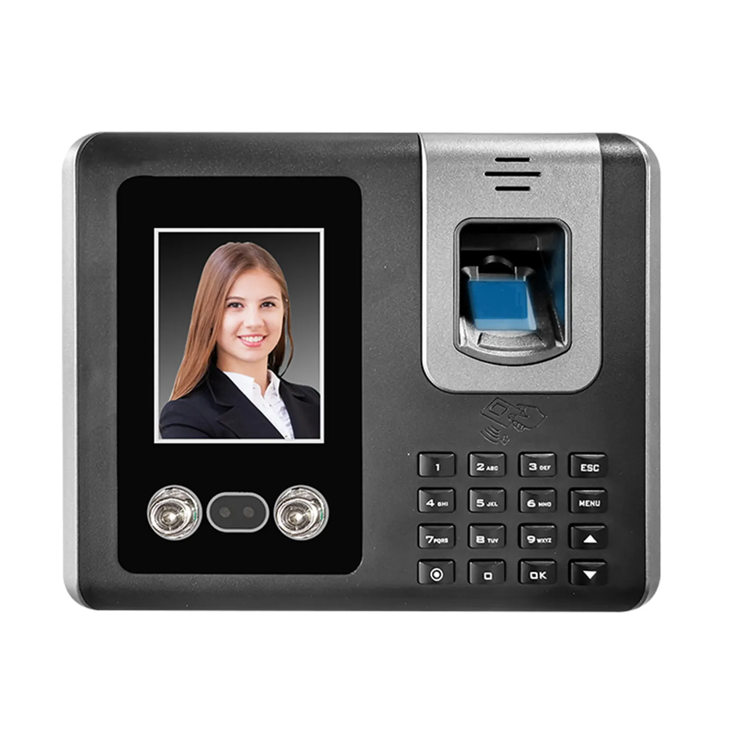 TIMMY Punch Time Clock Biometric Scanner Fingerprint Face Recognition And Finger Print Time Attendance