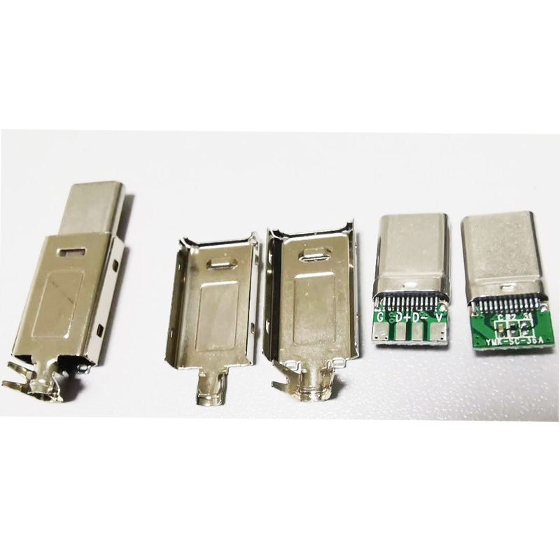 Заводской разъем USB 3,1 Type C с металлическим корпусом