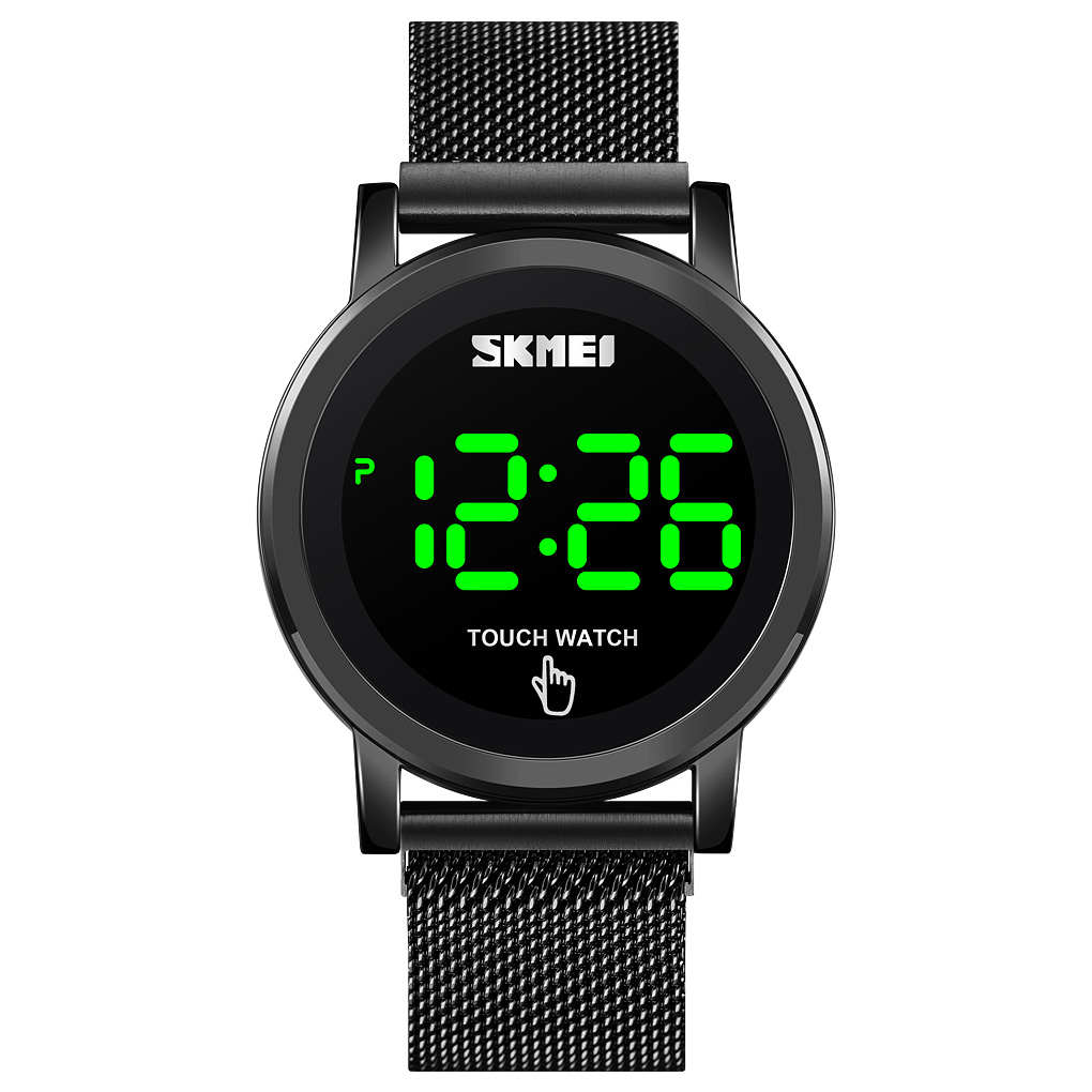 Skmei 1668 Famous Brands Custom OEM Luxury Stainless Steel Japan Movt Waterproof Clock Led New Digital Watch Unisex