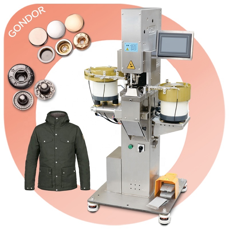 Plastic Shirt Snap Attaching Fully Automatic Button Fastening Make Machine