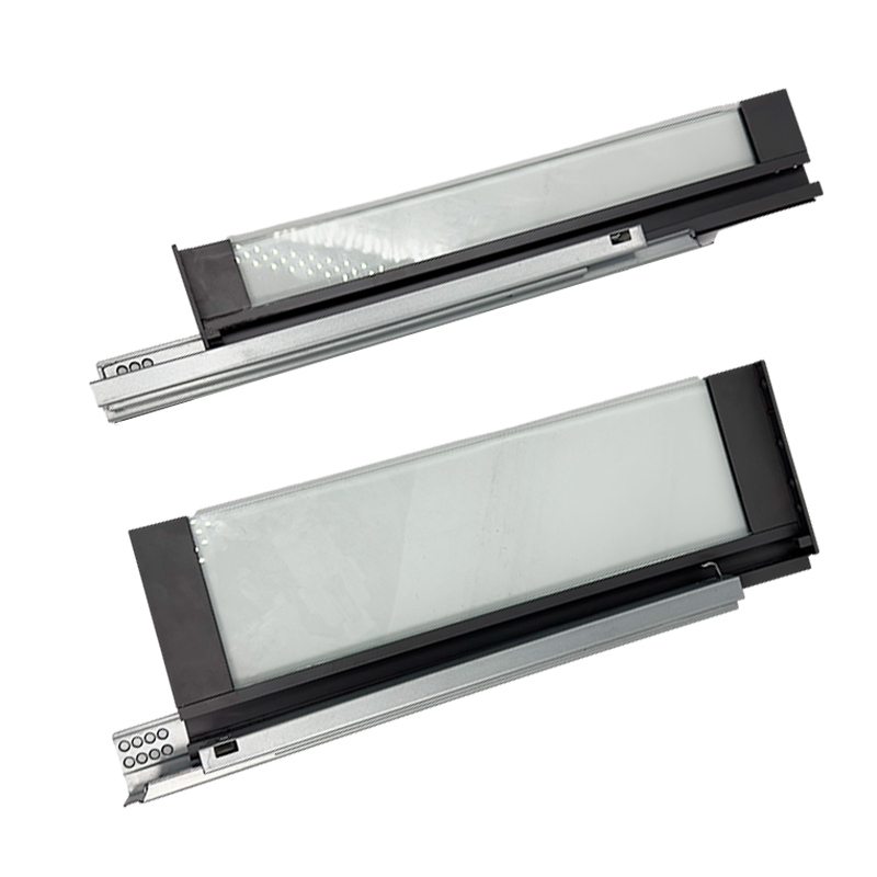 Double Wall Drawer Box Systems Soft Closing With Glass Side Panel