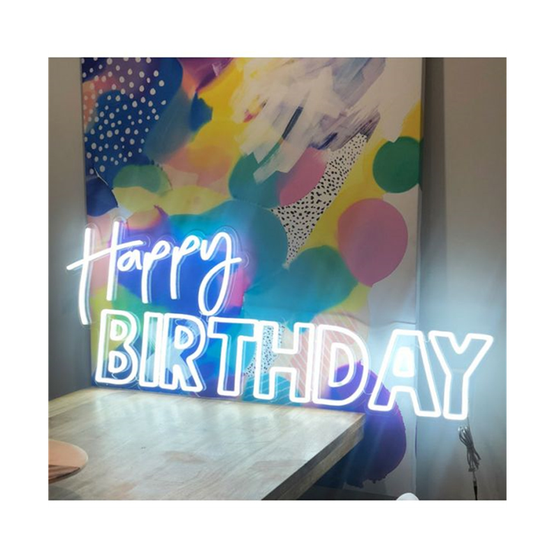 LW82 Drop shipping happy birthday wedding party Event decoration custom letter 3D open LED neon sign letter light