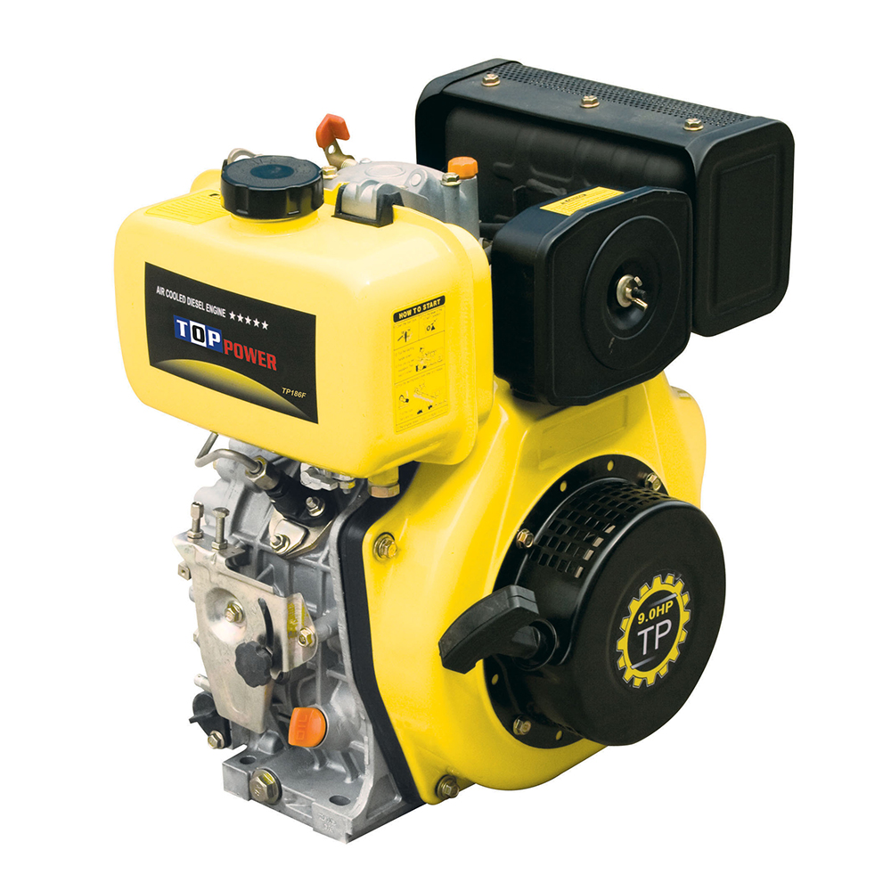 TP186F 9HP 5.5L топливный бак 406cc коленчатый вал небольшие дизельные двигатели для продажи