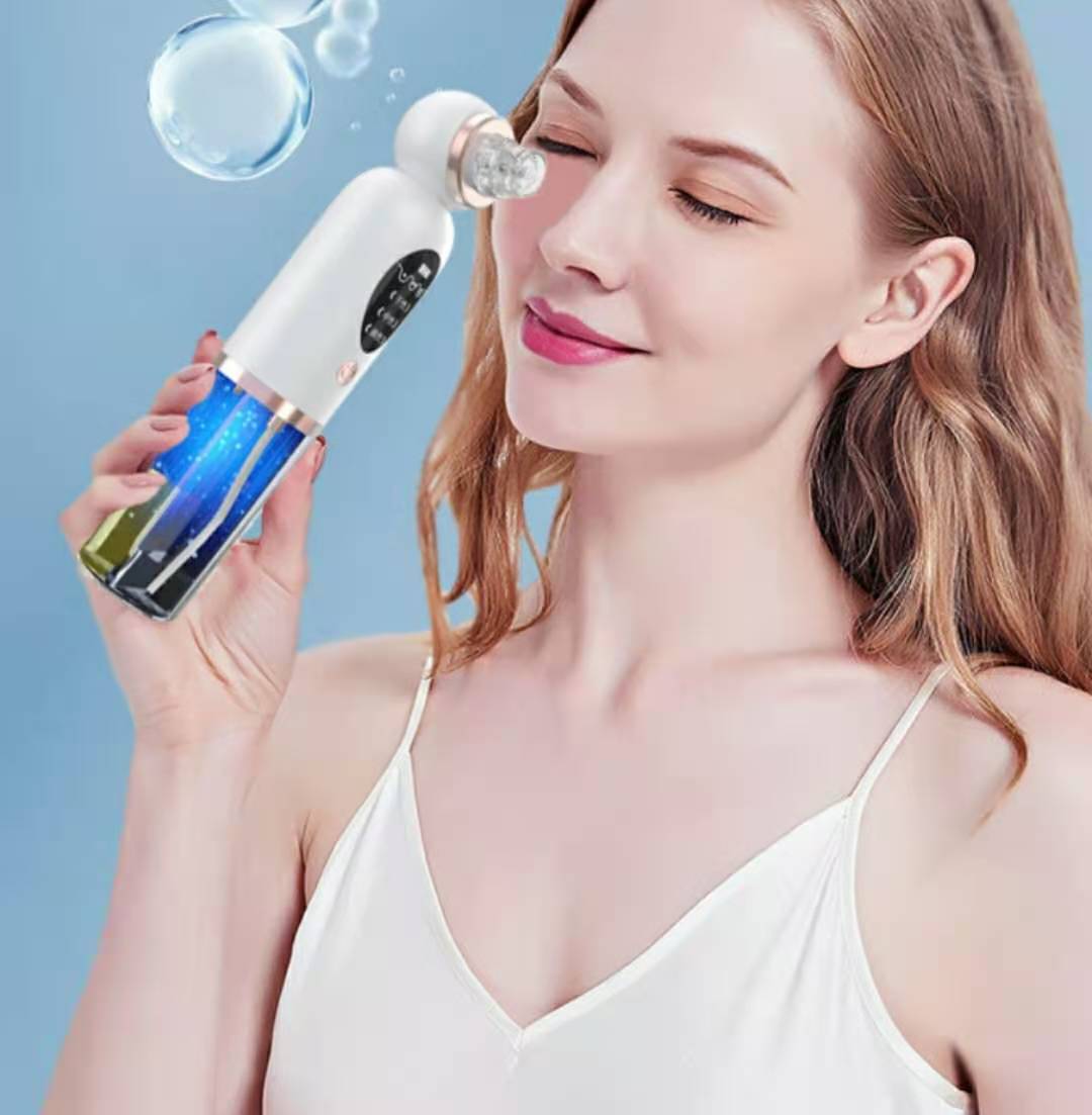 Micro Bubble Face Pore Cleanser Vacuum Blackhead Remover Water Cycle Blackhead Extractor Tool for Acne Treatment Pore Shrinking