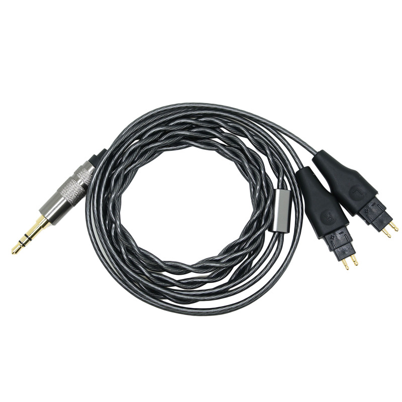 Кабель для наушников HD414 HD650 HD600 HD580 HD25, серебристый, подходит для sennheiser