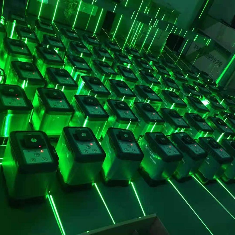 Самовыравнивающийся лазерный уровень 4D, 16 линий, лазер с зеленым светом, профессиональный лазерный уровень для измерения и построения карты