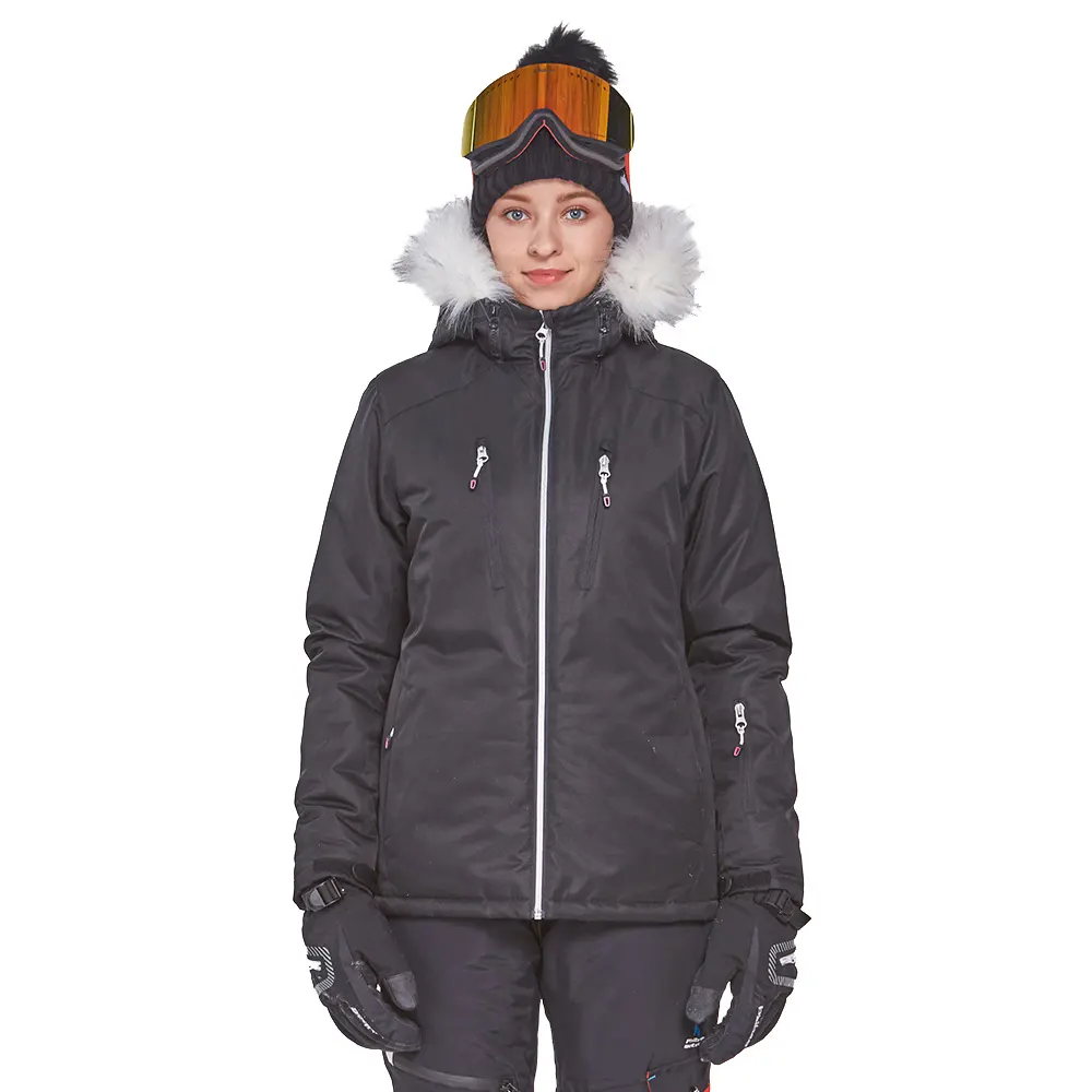 Women Waterproof Warm Winter Ski Snow Jacket with Fur