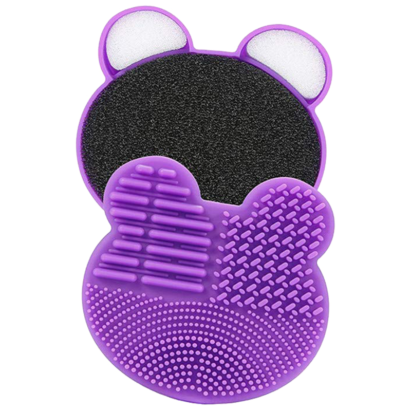 2021 Hot Selling Cosmetic Brush Cleaning Tool for Quick Color Change Dry Cleaning Sponge Silicone Makeup Brush Cleaner