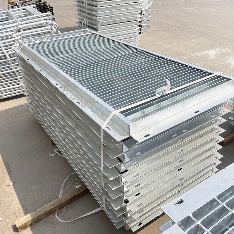 Light Weight Car Road Outdoor Trench Drain Cover Galvanized Steel Grating