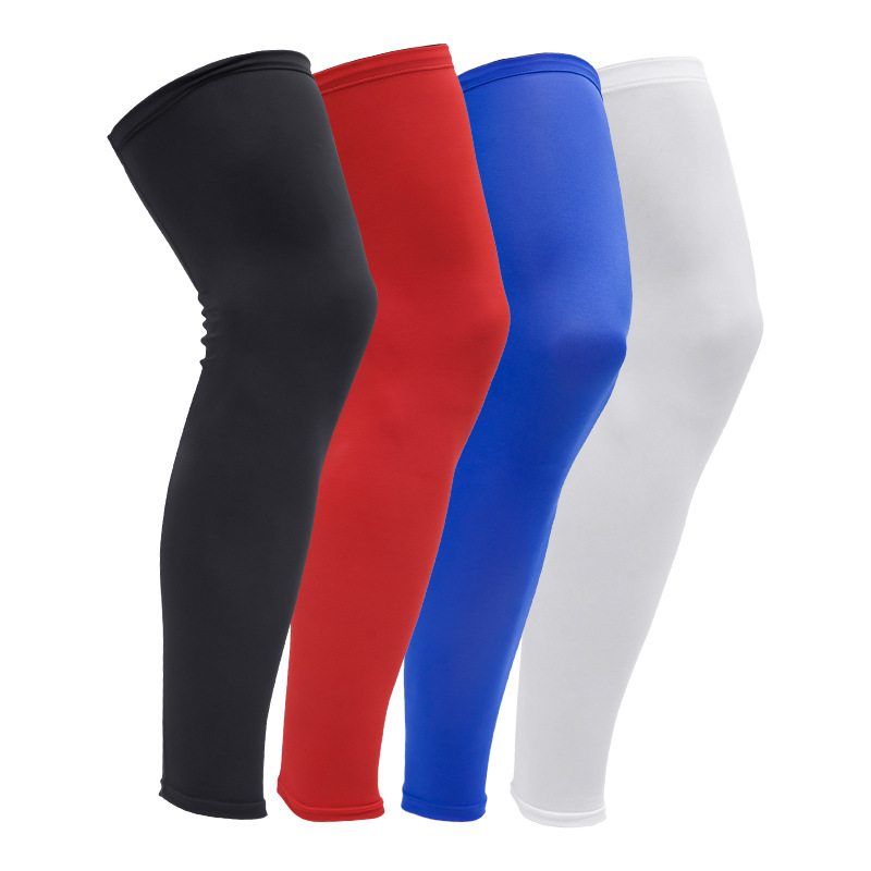 Quick-drying stretch Leg Calf Compression Sleeve Anti-slip UV-proof Calf Protection Shin Guard Knee Brace for Adult Sport