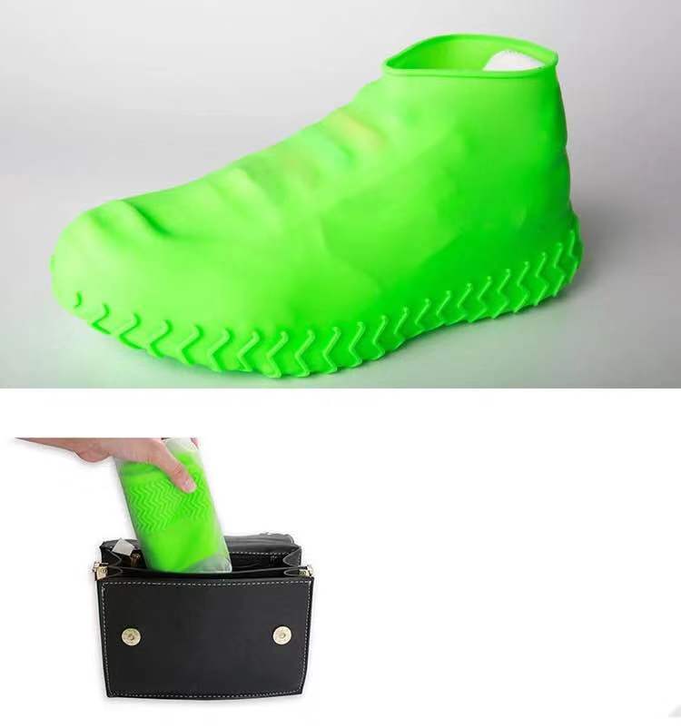 Bicycle Cycling Elastic Silicone Rubber Plastic Rain Shoe Cover Waterproof