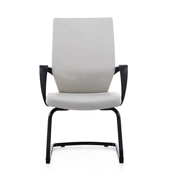 Wholesale White Training Chair Leather Waiting Chair PU Meeting Chair