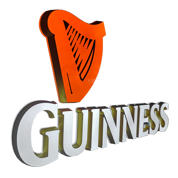 Custom 3d Company Shop Logo Letter Sign Acrylic Led Channel Letter For Store Sign