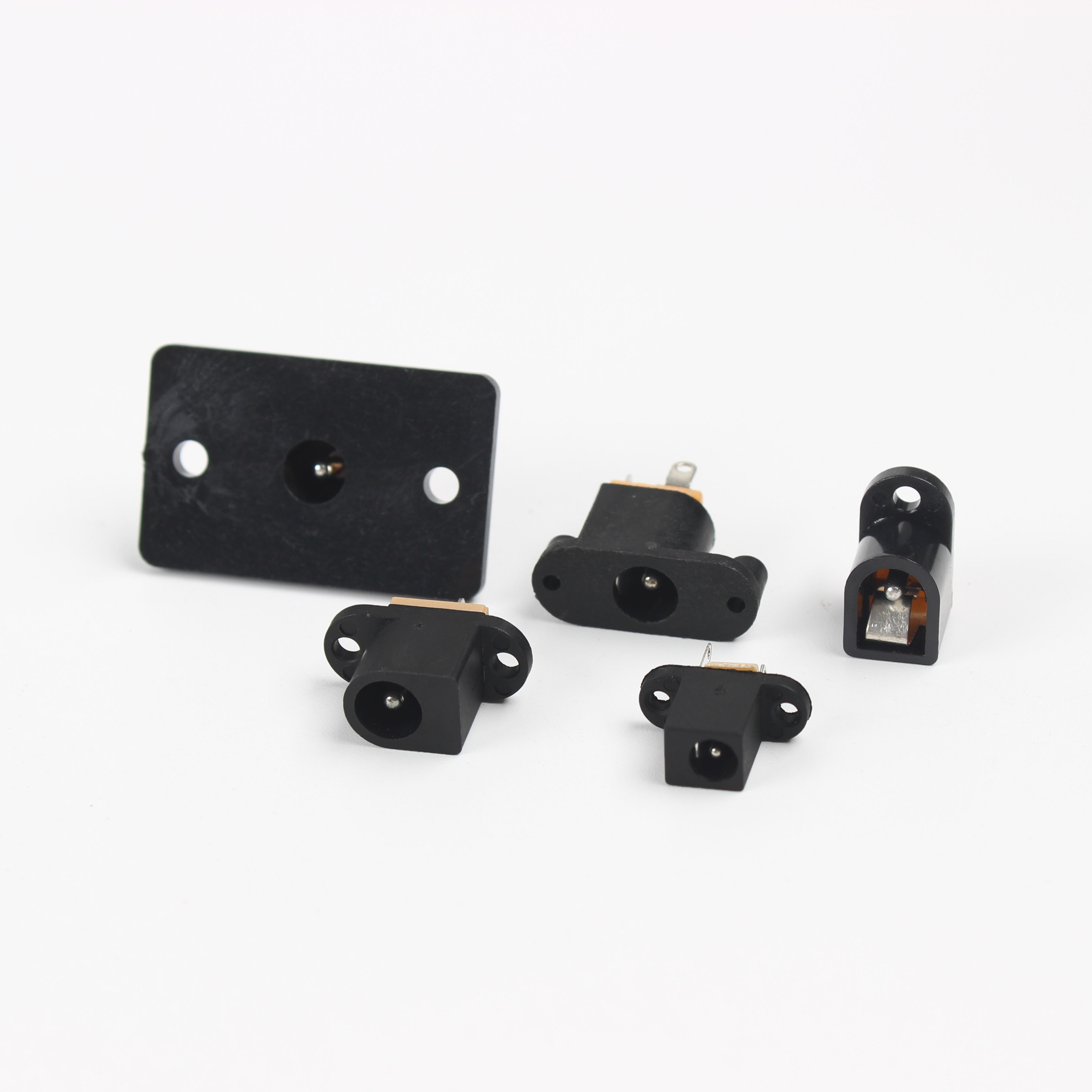 12V-50VDC008 вертикальный со штекера на гнездо DC-008 разъем питания DC008 3,5x1,3 3,5*1,35 разъем питания постоянного тока